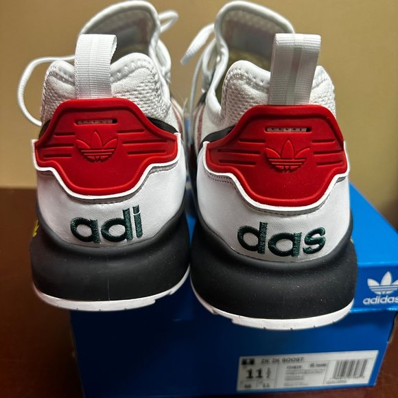 Adidas Mens Cloud White ZX 2K Boost FZ4839 Lace Up Sneaker Shoes Size US 11.5 main image 5
